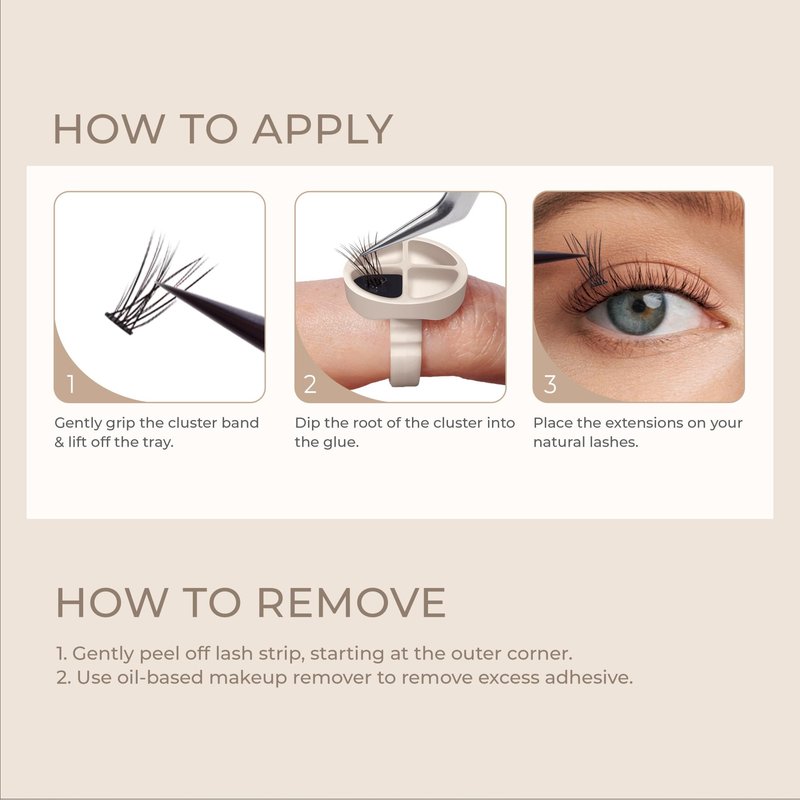 Kiss Lash Atelier Professional Lash Extension Kit, ‘Natural’, Pre-Mapped False Eyelashes, 46 Lash Clusters & 36 Individual Lashes, Last For Up To 7 Days, Glue Ring, Applicator