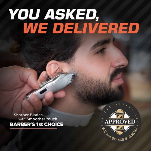 Fagaci Professional Hair Clippers and Trimmer Set - Cordless, 440C Blades