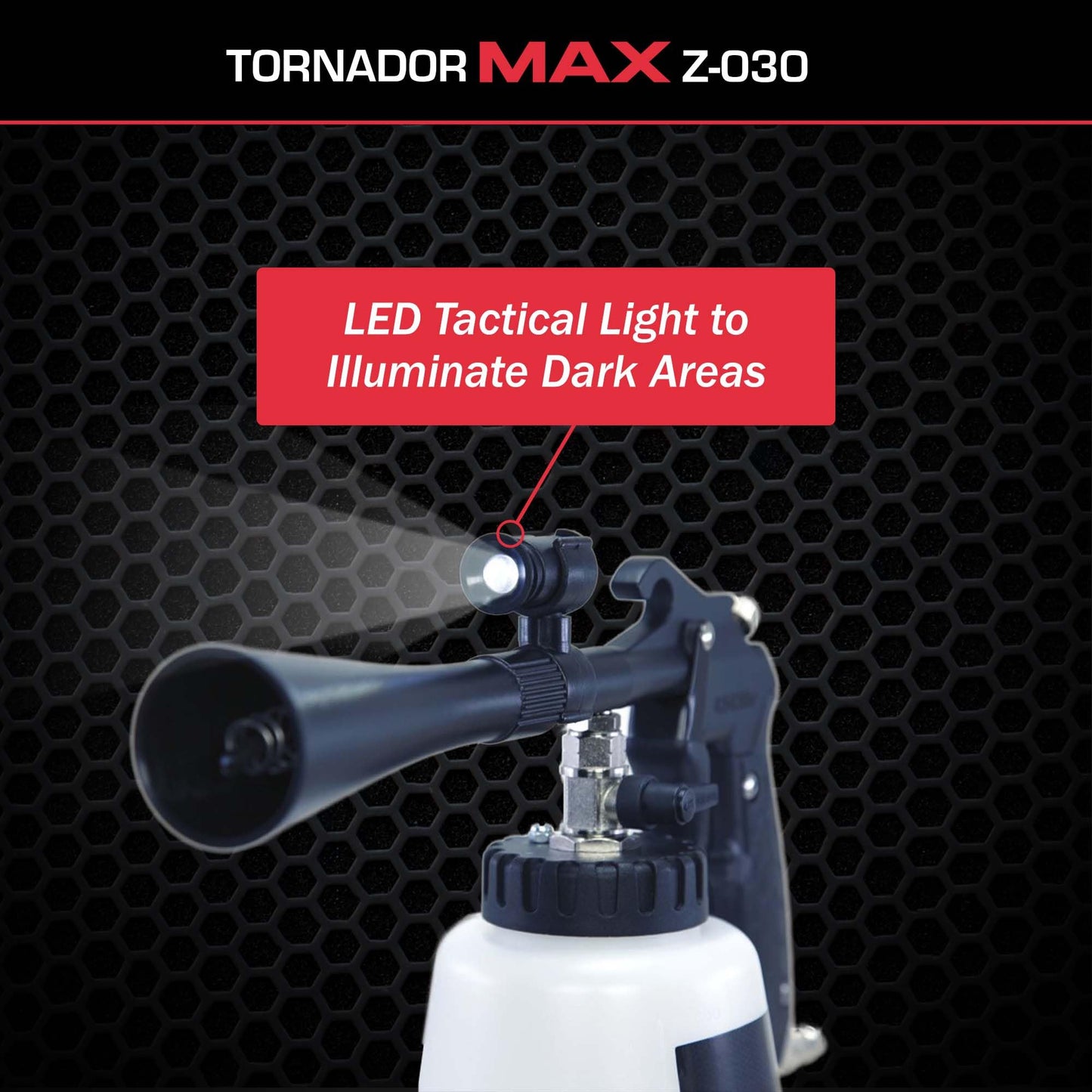 Tornador Max Z-030 Car Cleaning Gun 32oz | Patented Power Rotation & Ergonomic Grip | Swivel Air Inlet | High-Pressure Detailing Tool for Interior & Exterior Cleaning