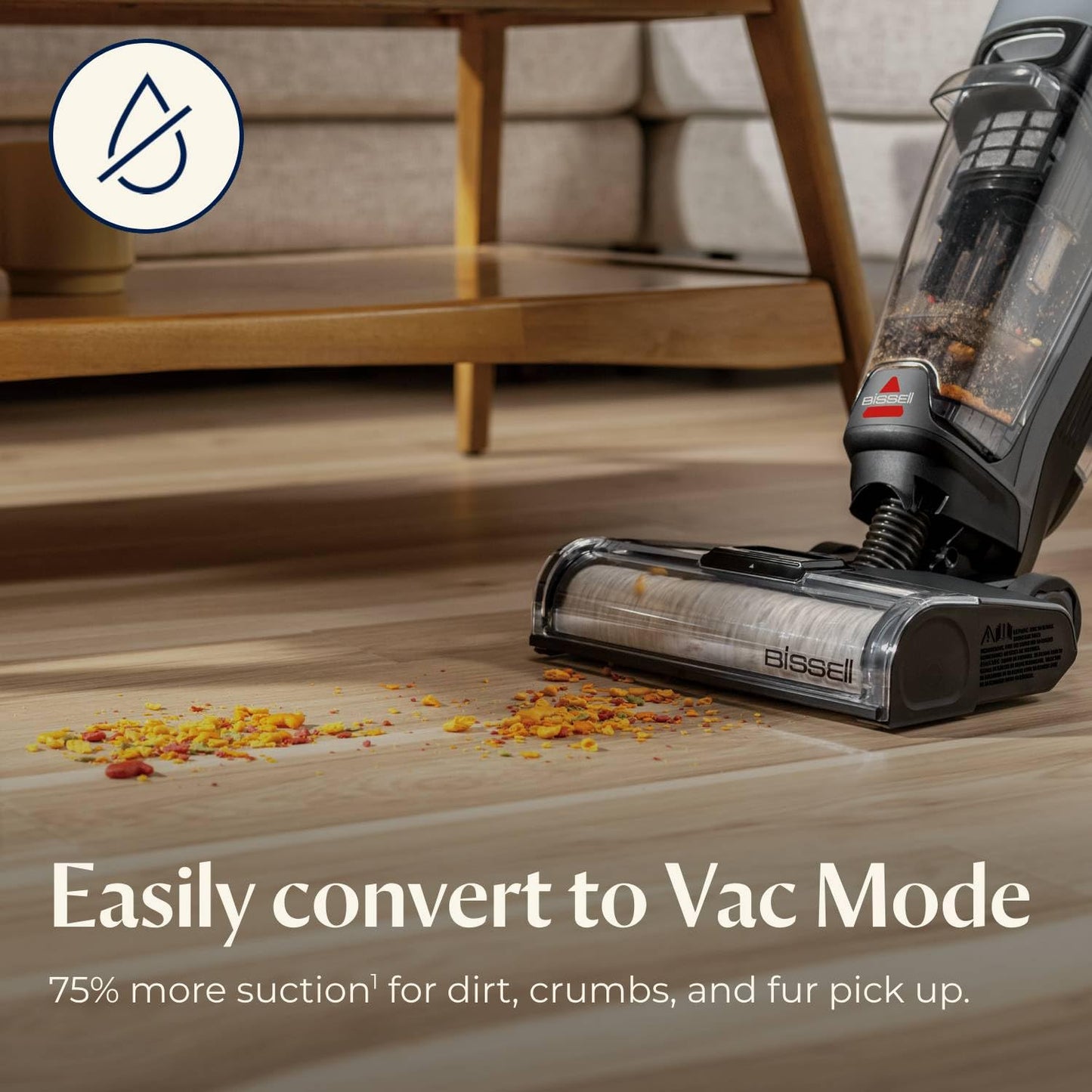 Bissell CrossWave OmniForce Cordless Multi-Surface Hard Floor Cleaner and Mop, Wet Dry Vacuum with Dedicated Dry Vacuum Mode, 3882