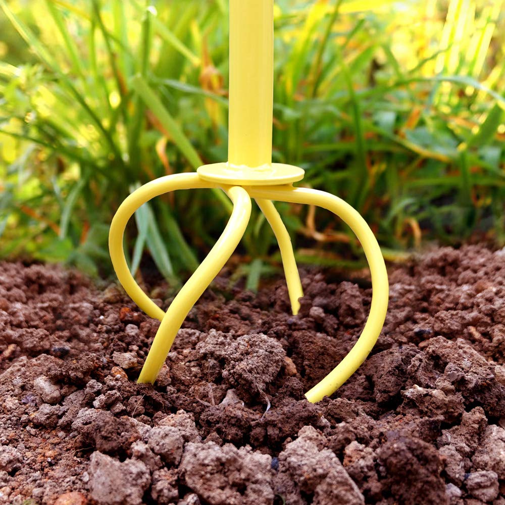Altdorff Manual Twist Tiller for Gardening, Garden Claw Hand Tiller with Ergomomic Handle, Steel Cultivator Tiller Lawn Aerator Soil Lossener for Gardening Bed and Plant Box