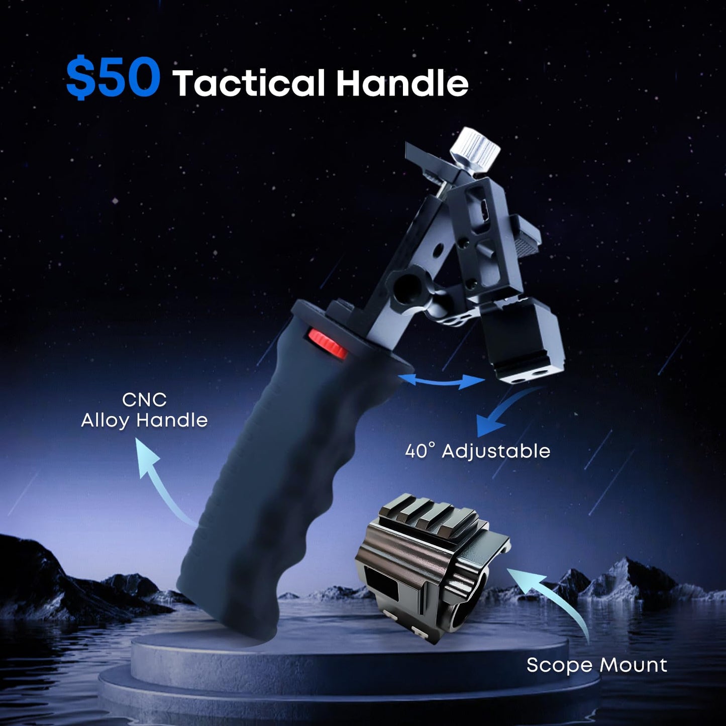 Thermal Master T2 Pro Thermal Monocular for iPhone, 1500 Yards Night Vision Camera with 13mm Lens, Tactical Handle, Infrared Imager for Outdoor Detecting Deer