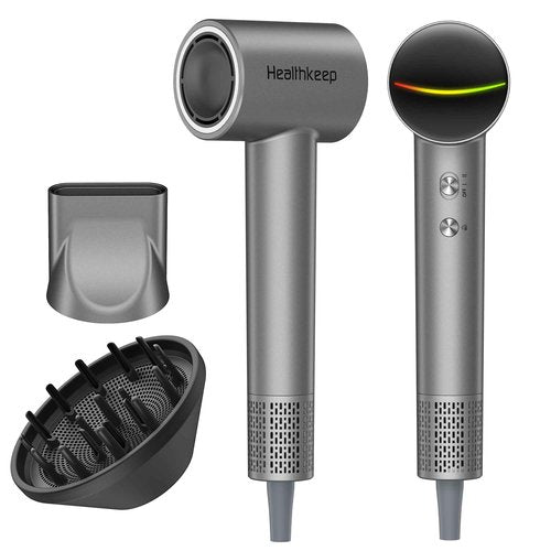 Ultimate Tech Turbo Hair Dryer – 1,500 W Brushless 110,000 RPM Motor • 20 m/s High‑Velocity Airflow • 200M Negative Ion Hydration • Whisper‑Quiet ≤78 dB • Includes Concentrator & Diffuser