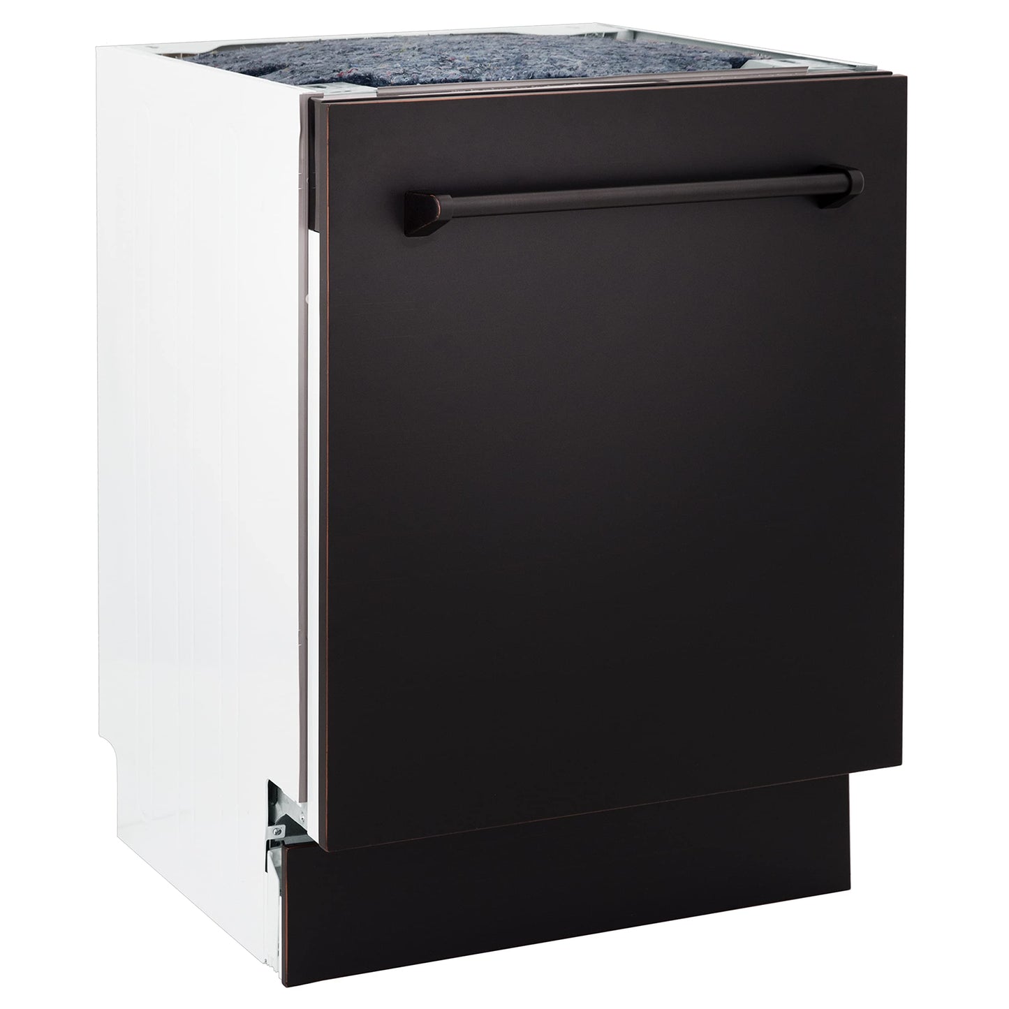 ZLINE 24" Tallac Series 3rd Rack Tall Tub Dishwasher in Oil Rubbed Bronze with Stainless Steel Tub, 51dBa (DWV-ORB-24)