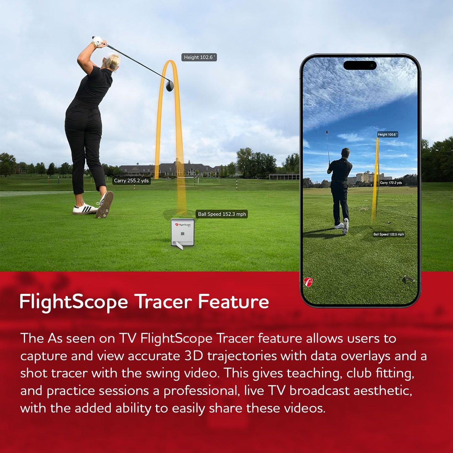 FlightScope Mevo Gen2 Portable Golf Launch Monitor and Simulator | 18 Swing Data Parameters, 8 E6 Simulation Courses, GPS Overview and Shot Tracer | Indoor and Outdoor, Signature Series Gift Bundle