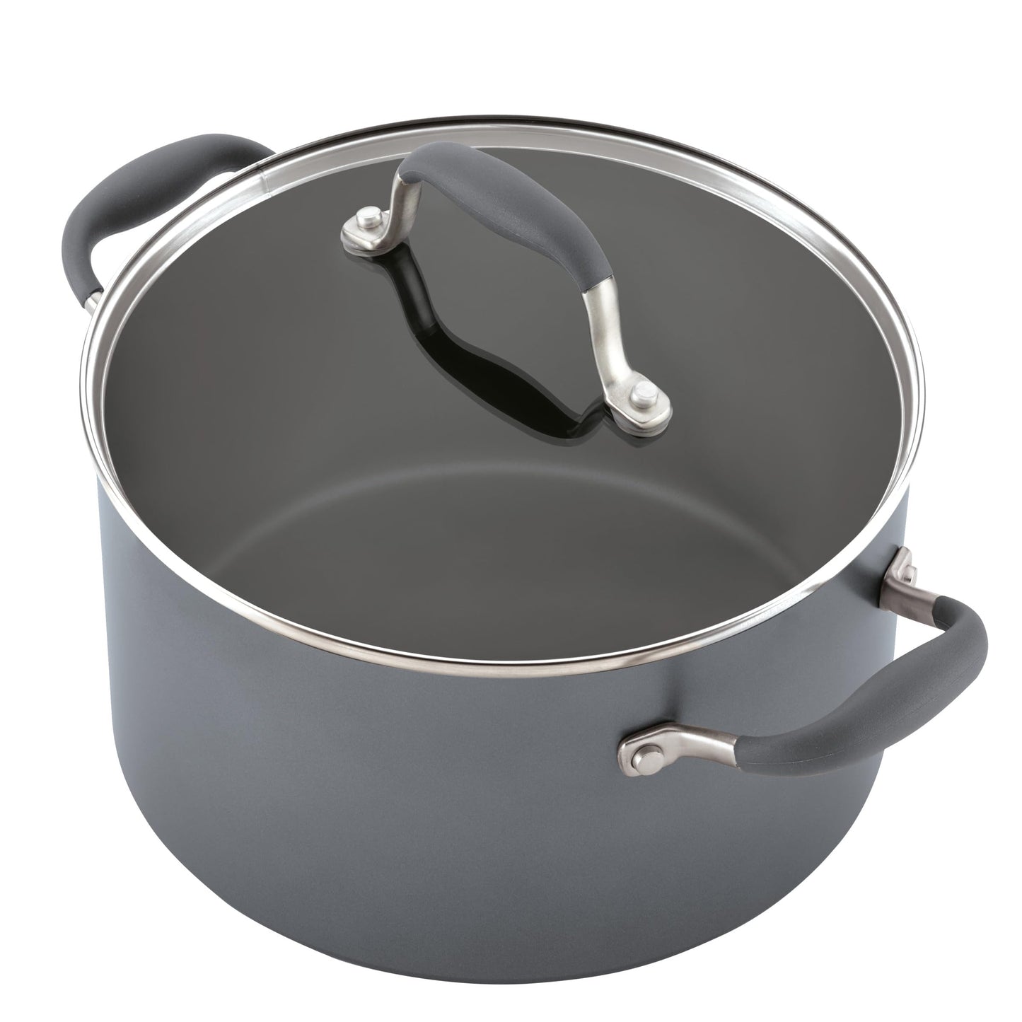 Anolon Advanced Home Hard Anodized Nonstick Cookware/Pots and Pans Set, 9 Piece - Moonstone