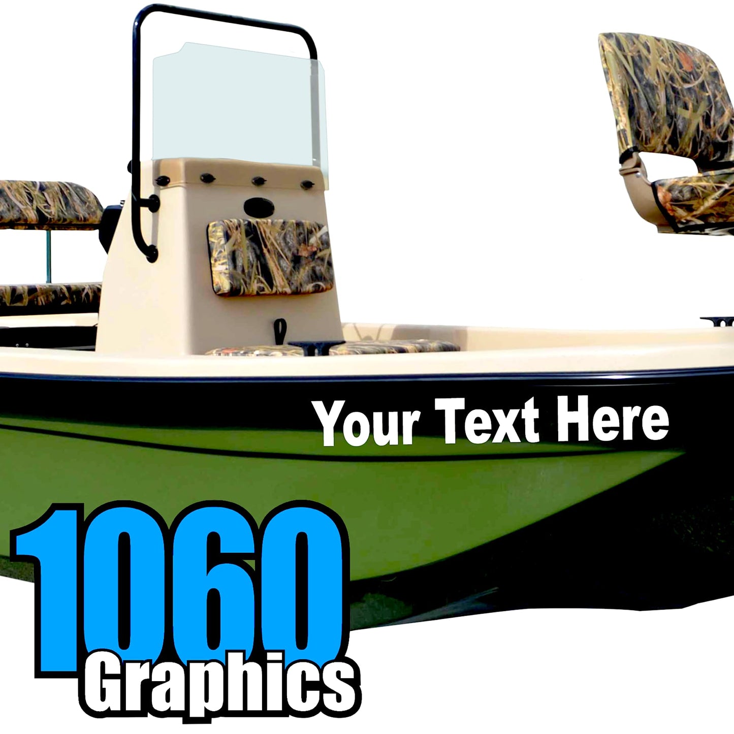 Custom Boat Numbers & Letters (Two Decals) Marine Vinyl Lettering Stickers