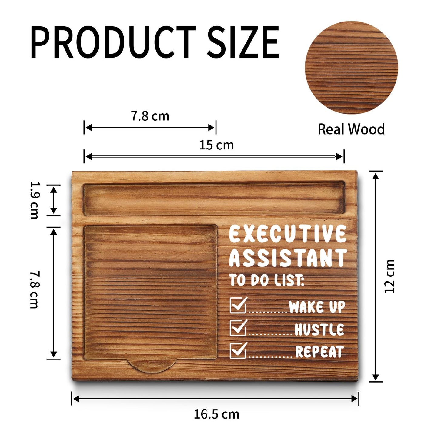 akeke Funny Executive Assistant Sticky Note Holder for Home Office Cubicle Desk Shelf Decoration Supplies Gift for Assistant, Employee, Coworker, Colleague Self-Stick Note Pad Holders GAA97
