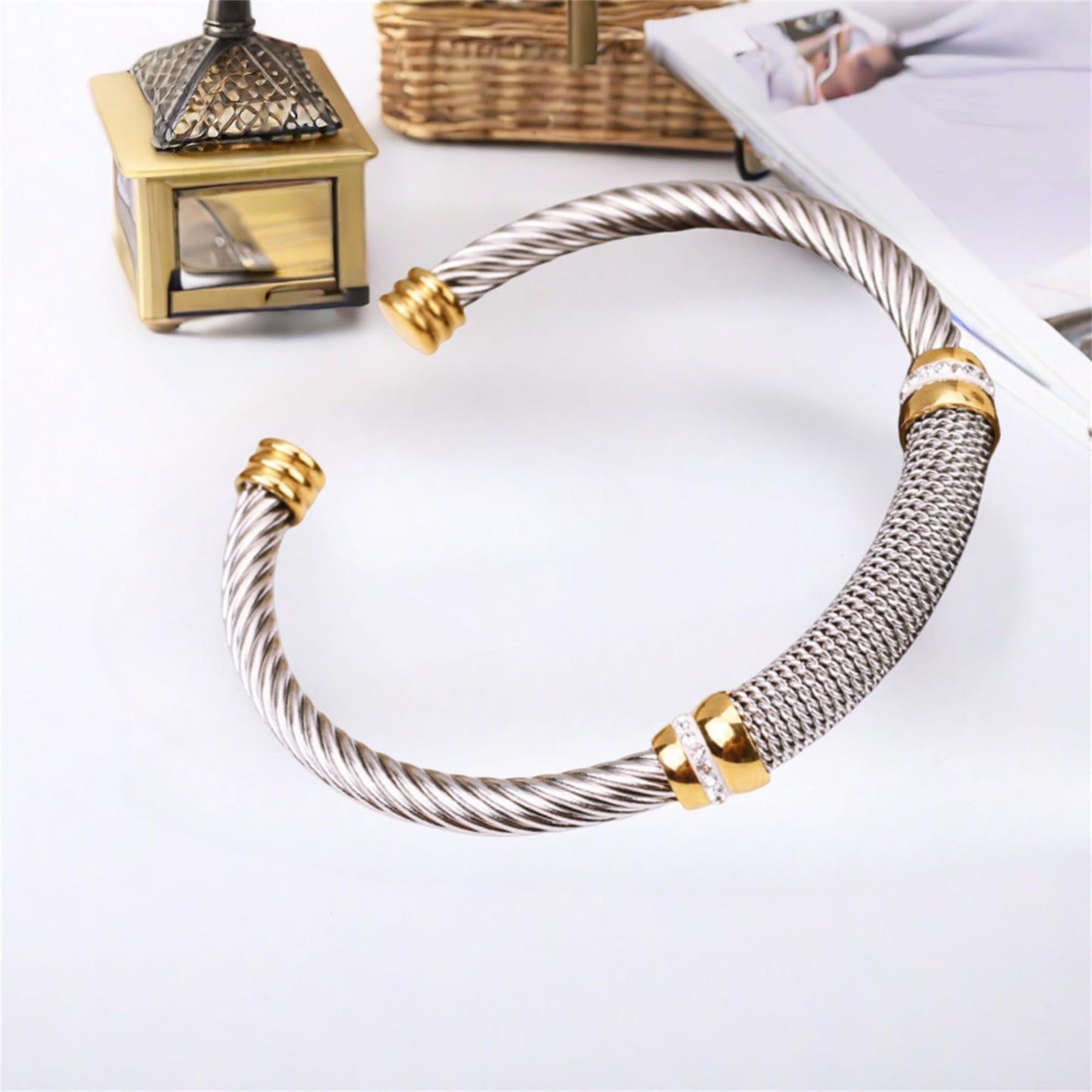 925 Sterling Silver Bracelet for Women Silver Bangle Bracelet for Men Open Cuff Bangle Bracelet Twisted Cable Wire Bracelet Simple Open Bangles Cuff Jewelry for Women Birthday Valentine Gift