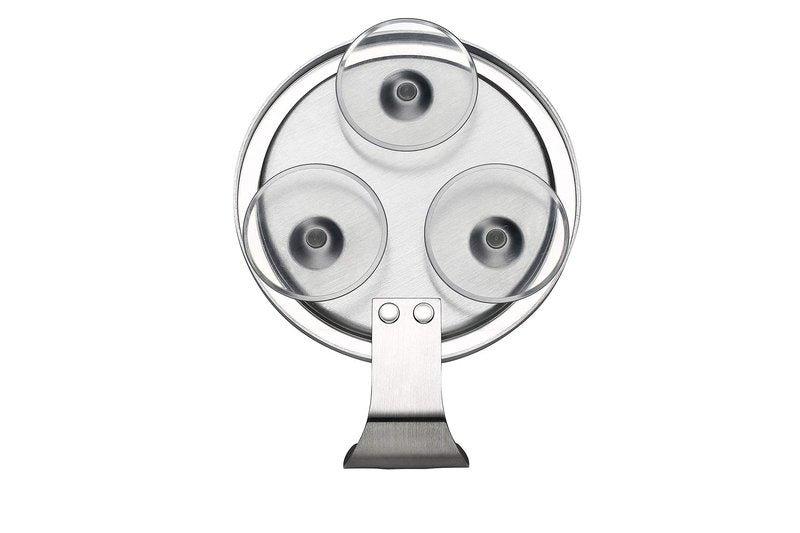 Ettori Shower Mirror Fogless for Shaving with Razor Holder, 1X and 5X Makeup Mirror Dual Sided Vanity Mirror