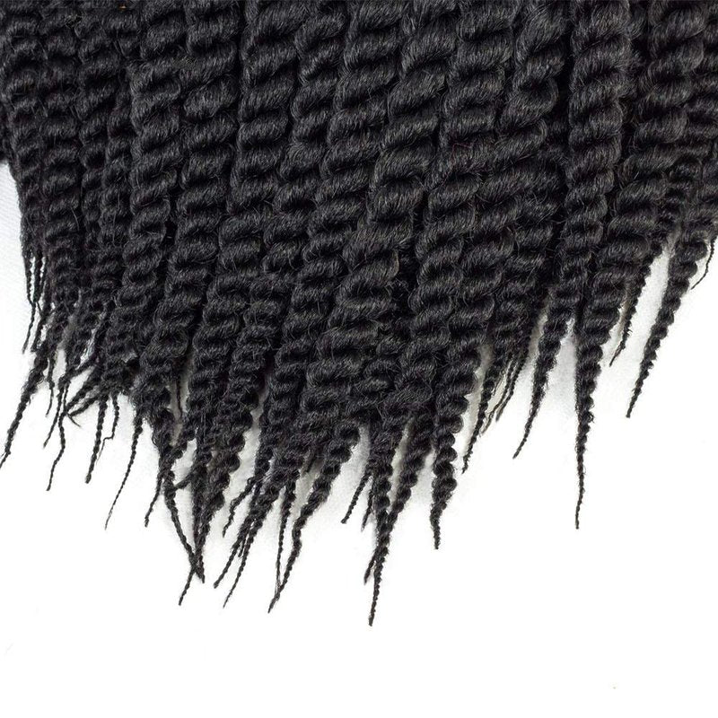 Admutty Havana Twist Crochet Hair, Jumbo Senegalese Twist Pre-Looped Synthetic Braiding Hair for Women, Soft & Lightweight Pre-Twisted Crochet Braids