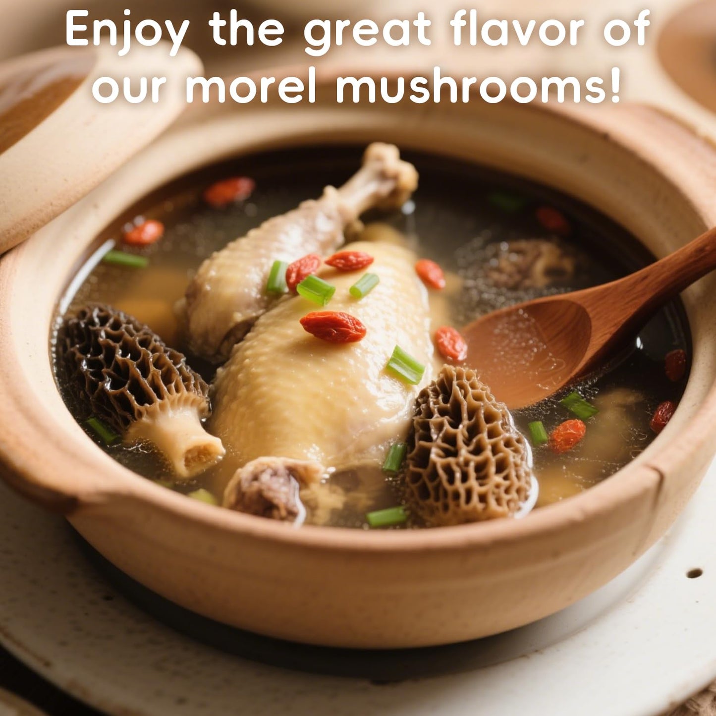 Greenfocus Dried Morel Mushrooms for Cooking, Fresh- Intense Flavor, Nutrient-dense, Intact Shapes, Umami Rich, All-Natural , Thick & Meaty ,Short Stems with Rich Aroma Premium Dry Morels 3oz