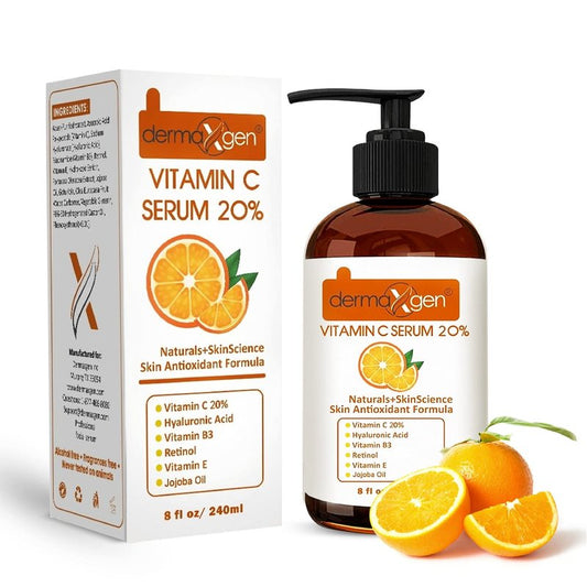 DERMAXGEN Organic 20% Vitamin C Serum for Face (08 Fl oz)