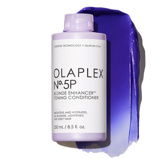 Olaplex Nº.5P Blonde Enhancer Purple Toning Conditioner: Neutralizes Brassiness & Strengthen | Repairs Damages & Hydrates Hair | For Coily, Curly, Straight, and Wavy, 250 mL / 8.5 Fl. Oz.