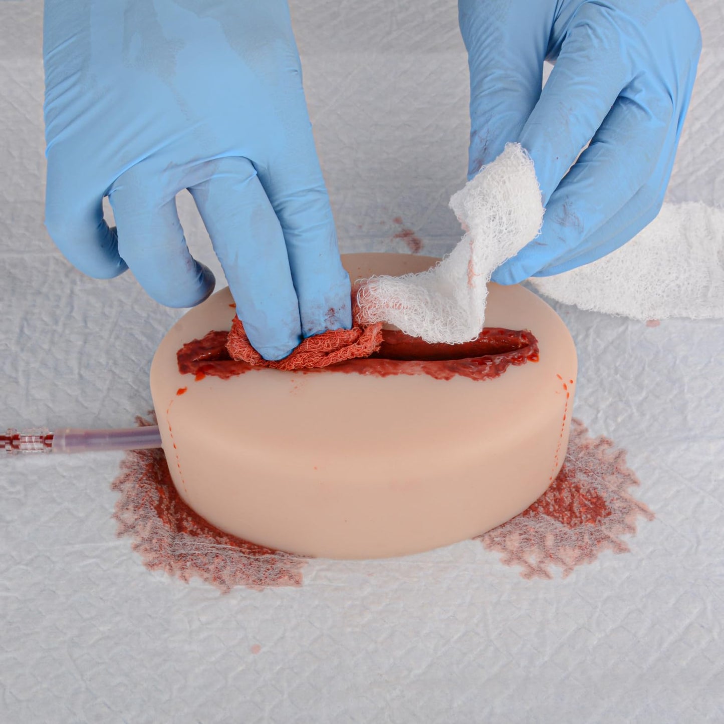 MedEduQuest Laceration Wound Packing Trainer kit, Stop The Bleed Training Kit, Bleed Control Kit for Medical Classes - Carrying Bag