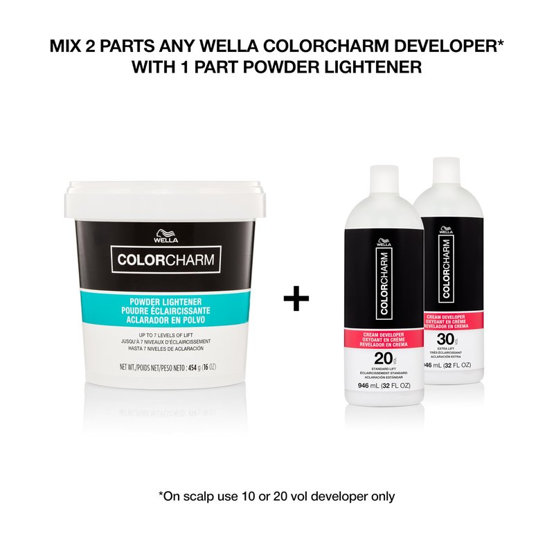 COLORCHARM Cream Hair Color Developer | 30 Volume | For Optimal Gray Blending and Rich Multi-Dimensional End Results | 32 Fl Oz