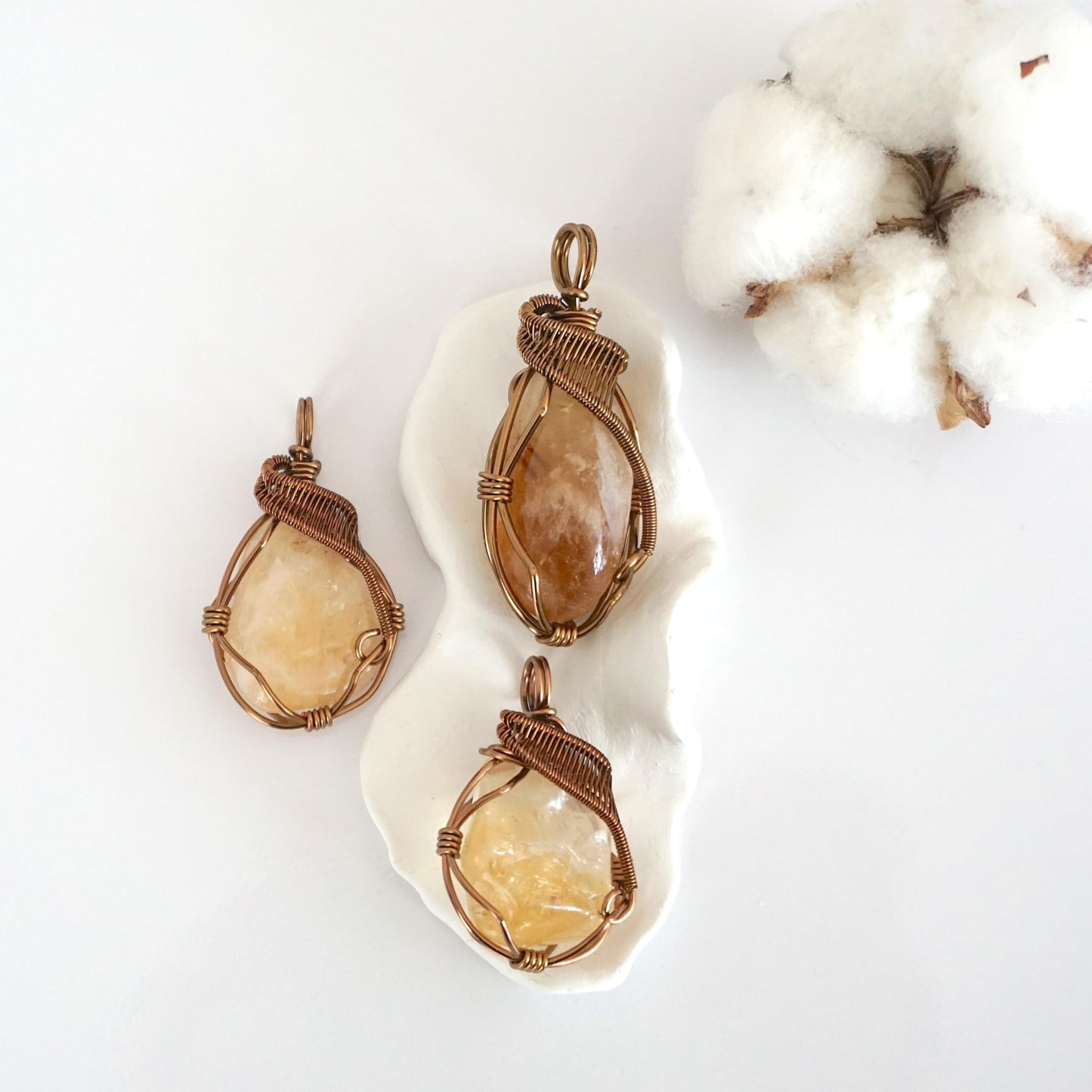 Designs by Nature Gems Natural Citrine Necklace for Women - November Birthstone Necklace for Women - Designer Pendant Necklace - 45-60 Carat Citrine, Antique Bronze Chain