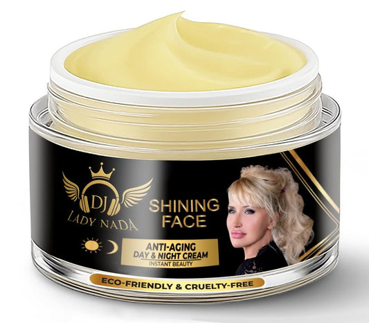 DJ LADY NADA Anti-Aging Face Cream – Instantly Smooths Fine Lines, Visible Glow Lasts Up to 8 Hours – Lightweight Anti-Wrinkle Moisturizer with Hyaluronic Acid & Vitamin E – 1.7 oz