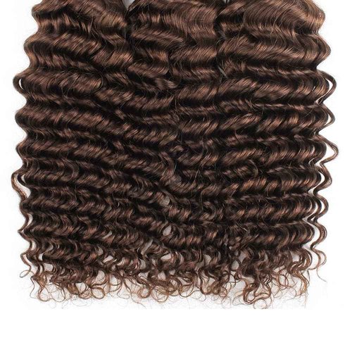 Habiliana Bundles Human Hair 26 28 30 Inch Deep Wave Dark Brown 4 Human Hair Bundles 11A Unprocessed Brazilian Virgin Quick Weave Hair Extensions for Black Women