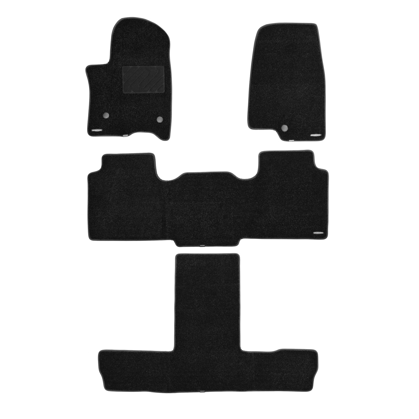 WENNEBIRD Superior Carpet Floor Mats for 2021-2026 Chevrolet Suburban 7 Seats (Not for 8 Seats), 0.6-Inch Ultra-Thick, Noise-Reducing, All-Weather Waterproof Anti-Slip – 4-Pc Set