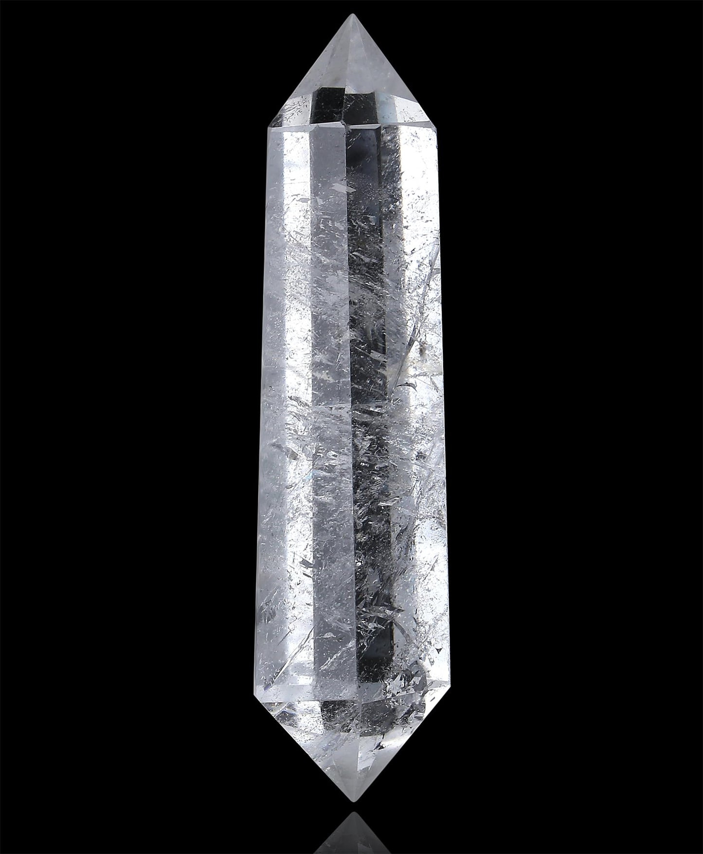 YATOJUZI 3.5" Clear Quartz Crystals Wand Natural Crystals and Healing Stones Large Clear Quartz Crystal Hexagonal Points Crystal Gifts for Women Meditation Divination Reiki Energy 1PCS