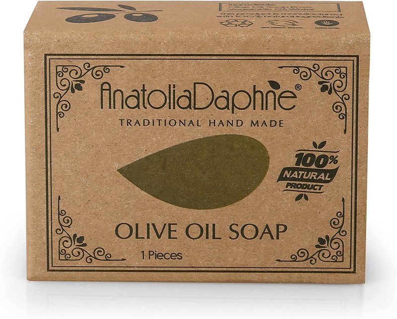 Olive Oil Soap Bar - Handmade 100% Pure Natural & Vegan - 5.3 oz Each Bar (9 Bars)