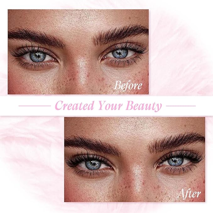 Individual Lashes Large Tray D Curl Lash Clusters 10D 20D 30D 40D Individual Lash Extensions Cluster Lashes Lash Extension Supplies Eyelash Clusters (20D-0.07D, 10mm)