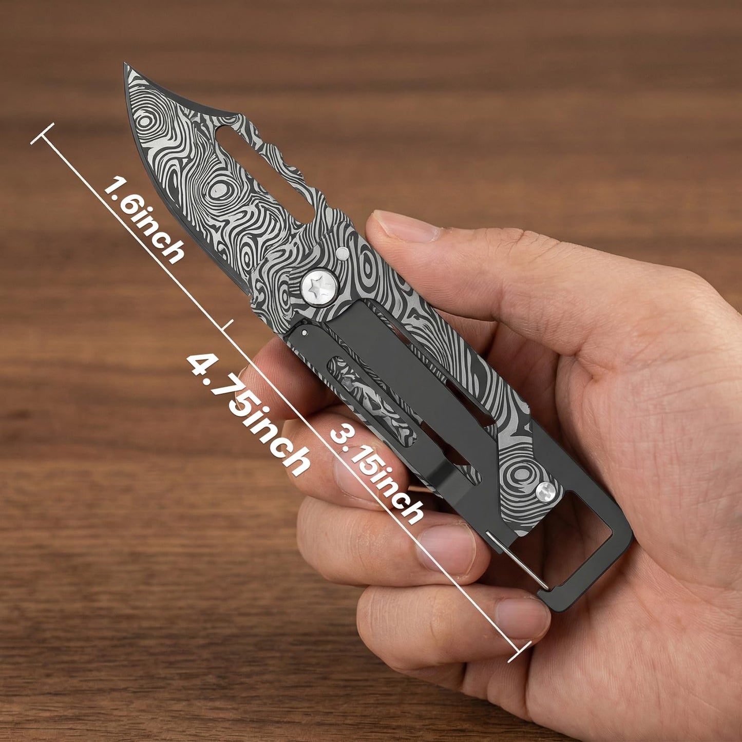 9-in-1 EDC Mini Multitool Knife, Folding Utility Knife, Screw Wrenches, Bottle Opener, Screwdriver, Small Pocket Knife For Outdoor, Camping, Hiking, Gifts For Men Women