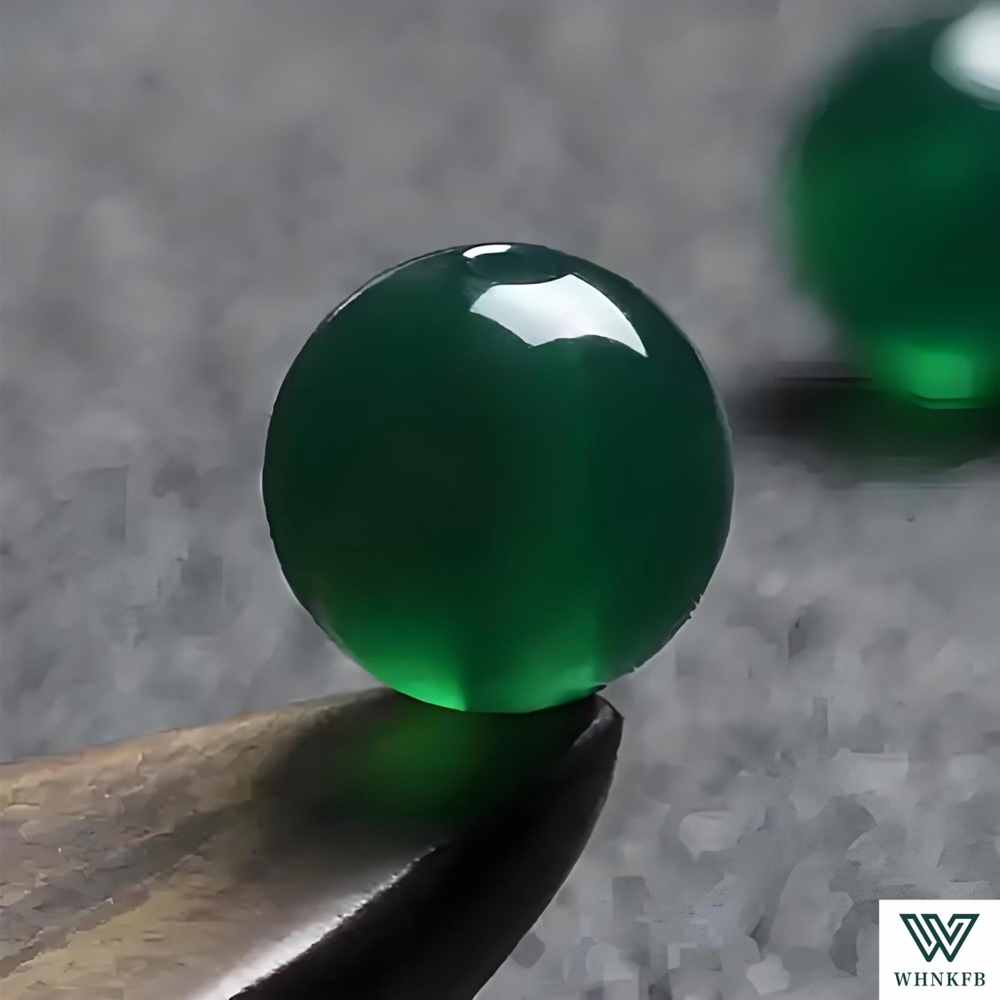 WHNKFB 6mm 100PCS Natural Green Agate Round Beads, Banded Loose Stone Beads for Jewelry Making Craft - 4mm 6mm 8mm 10mm Options with Free Elastic Cord