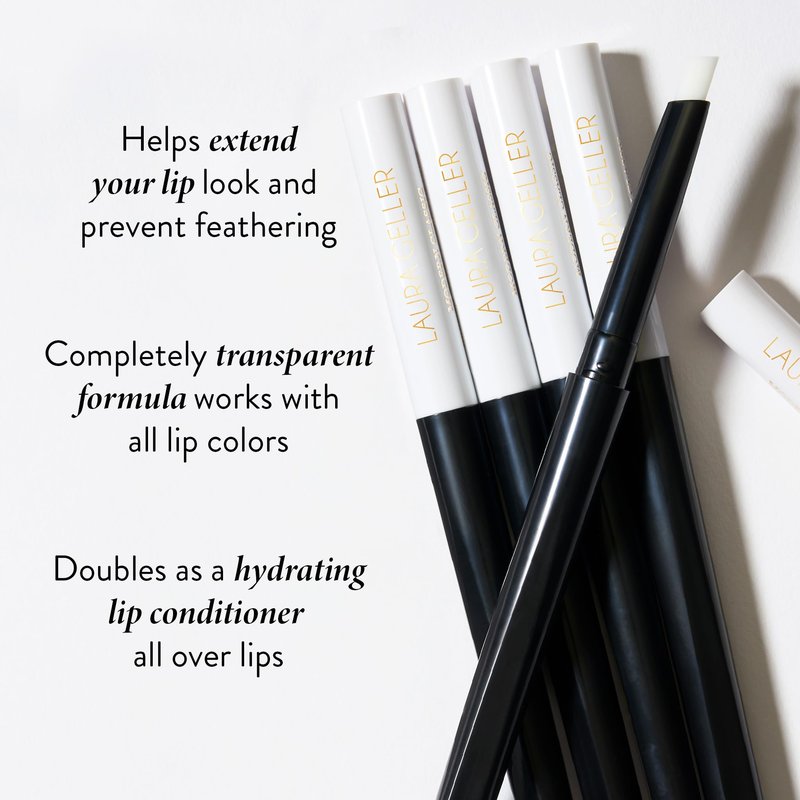 LAURA GELLER NEW YORK Italian Marble Sheer Lipstick, Dolce + Modern Classic Invisible Color Locking Lip Liner, Clear