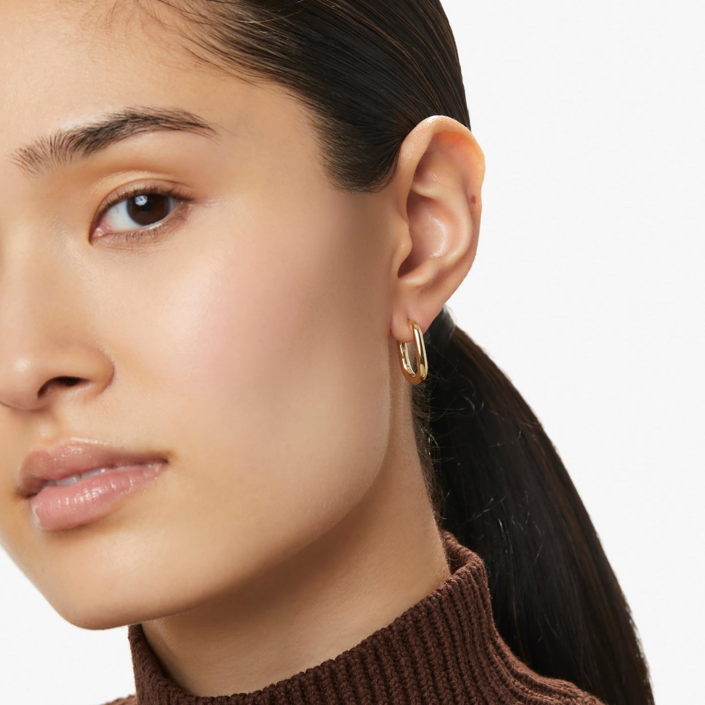 Ana Luisa | Gold Hoop Earrings - Rox Small | Minimal & Chic 14K Gold Plated Hoops | Hypoallergenic, Water-Resistant & Tarnish-Free | 14K Gold Earrings | Crafted In 100% Recycled Sterling Silver,