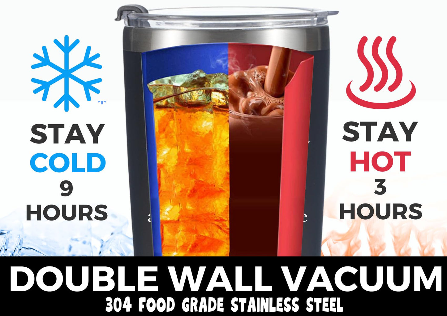 Work From Home Gifts For Women/Men, Vacuum Insulated Tumbler 20oz With Lid and Straw, Unique Gifts For Remote Workers - Work From Home Employee Of The Month - Metal