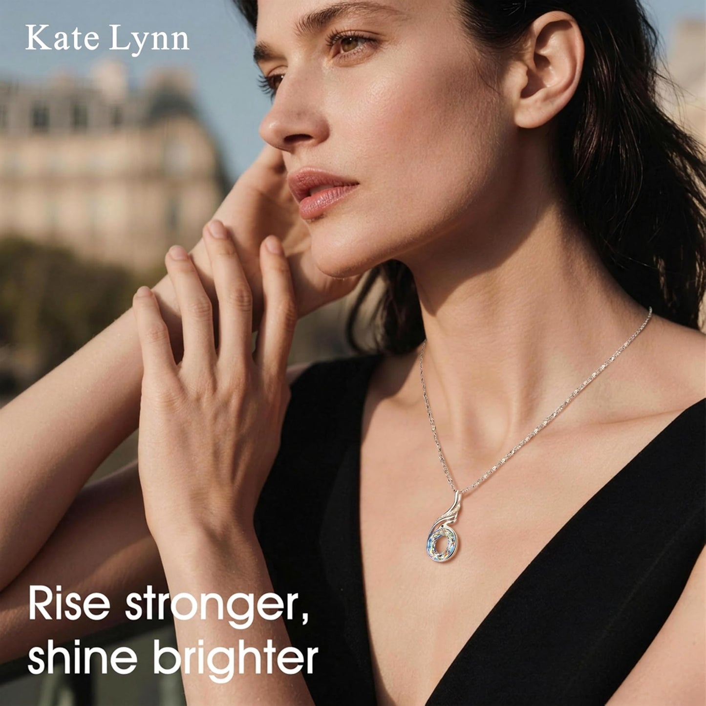 Kate Lynn Phoenix Necklaces for Women Crystal Pendant Necklace Jewelry Birthday Gifts for Women Christmas Mothers Day Gifts for Mom Wife Daughter Gift for Girlfriend Best Friends Lady