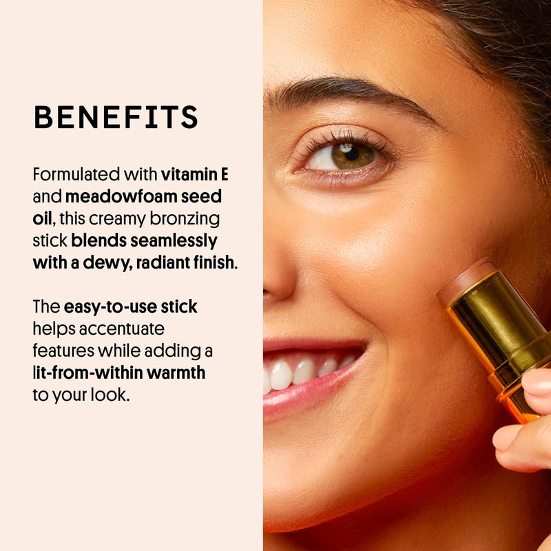 Winky Lux Bronze Age Bronzer Stick – Cream Bronzer & Contour with Hydrating, Blendable, Buildable Coverage for Flawless, Smooth Skin, Infused with Vitamin E, Sun Goddess