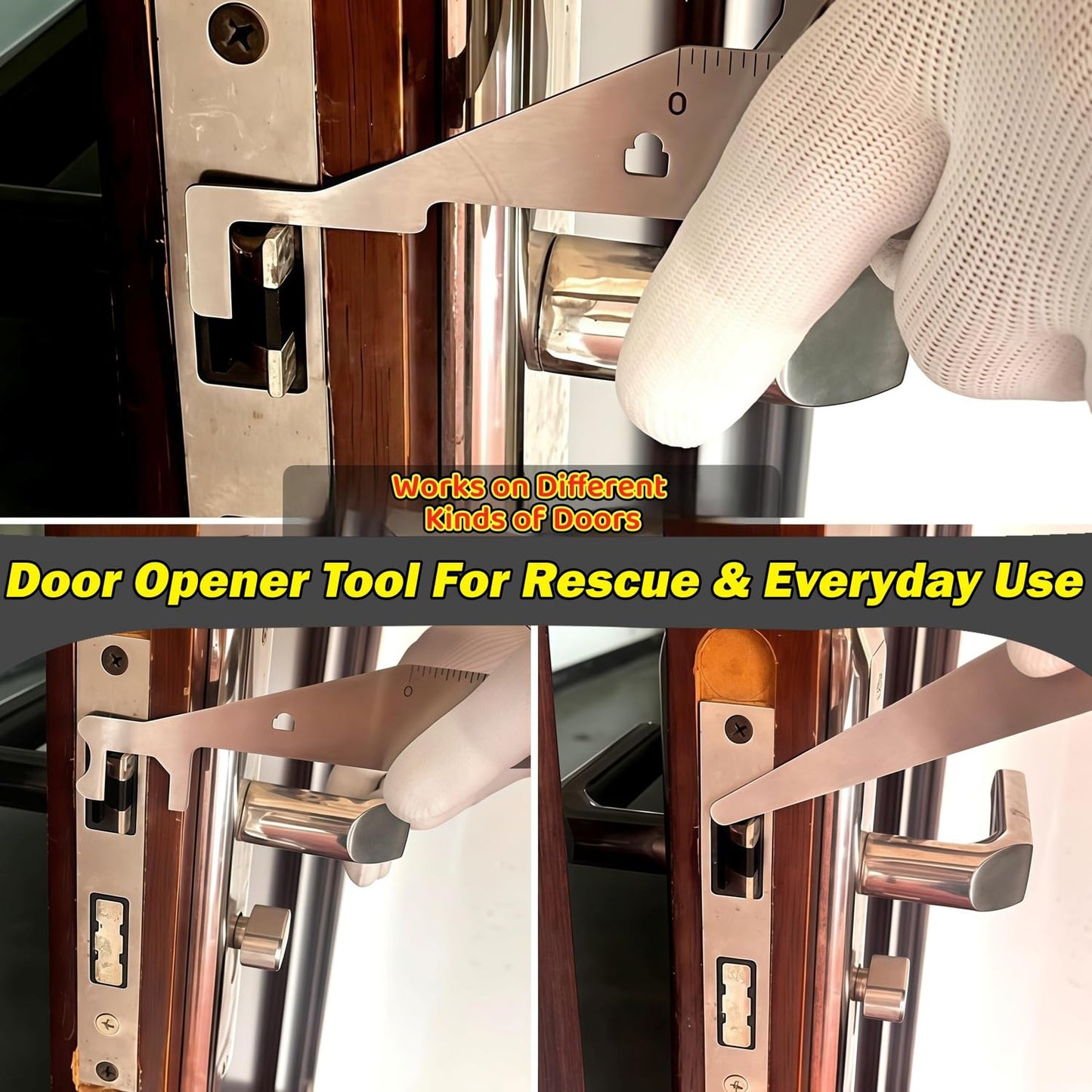 4 Packs Professional Firefighting Multi-Tool Kit, Ultimate Multipurpose Firefighting Tool for First Responders & Firefighters, Heavy-Duty Emergency Rescue Set