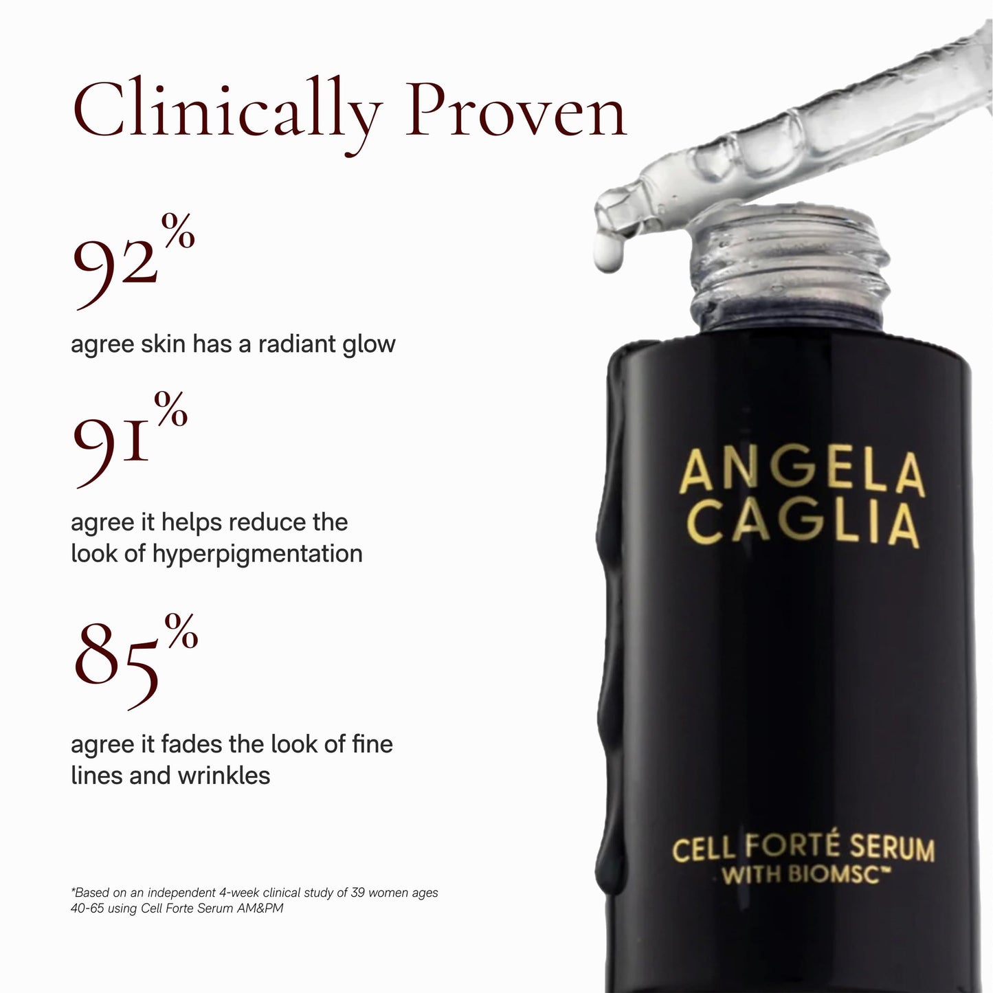 Cell Forté Serum | Billions of Human Stem Cell-derived Exosomes, Growth Factors, and Peptides with Hyaluronic Acid - Reduces Sun Damage & Hyperpigmentation - 4 in 1 Formula