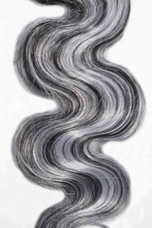 Giginger P1B/GREY Bundles Human Hair 26 28 30 inch Body Wave Human Hair Bundles Highlight Grey Brazilian Unprocessed Virgin Quick Weave Hair for Black Women