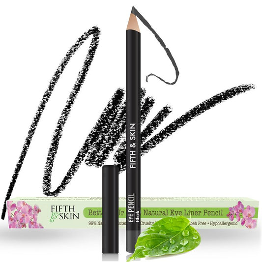 Fifth & Skin Better'n Ur Eyes Eyeliner Pencil (BLACK) – NATURAL - Hypoallergenic - Sensitive Eyes - Gluten Free - Cruelty Free - Paraben Free - Smooth Application