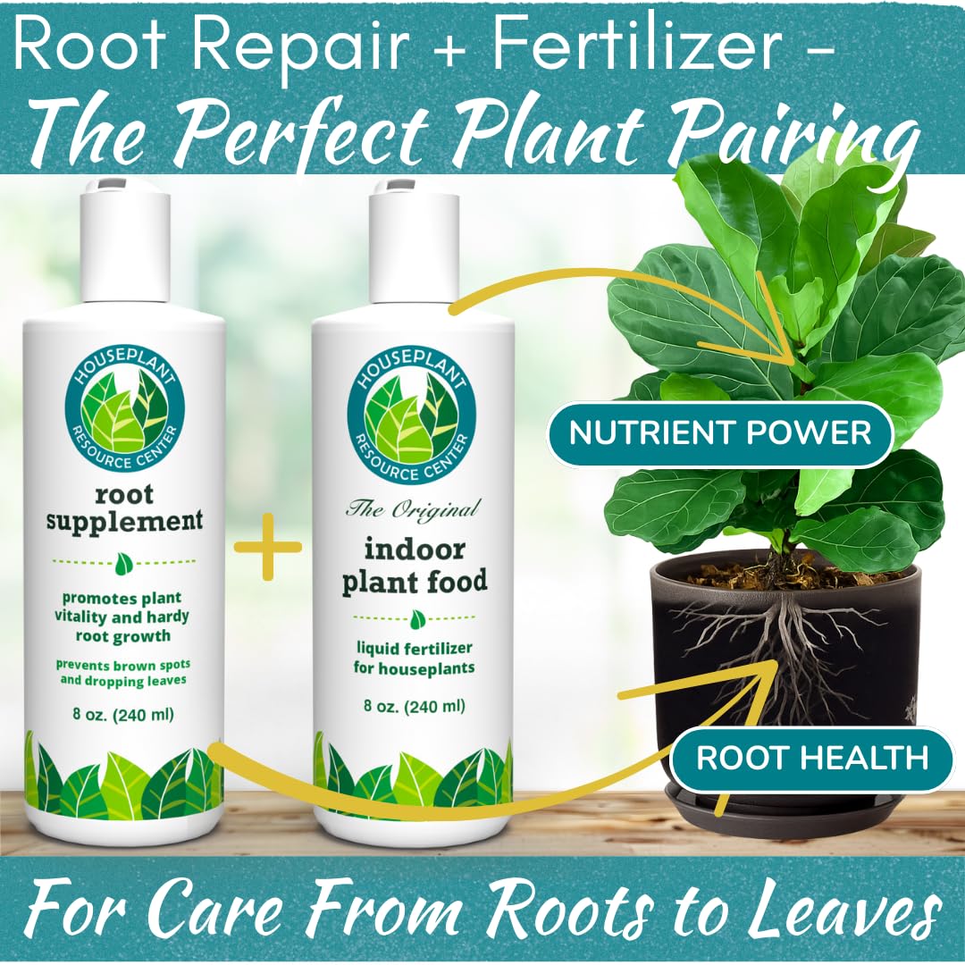 Root Rot Repair for Houseplants – Root Supplement & Recovery Drops for Overwatering or Shock | Heals Roots, Prevents Yellowing, Brown Spots & Dropping Leaves (8 oz)