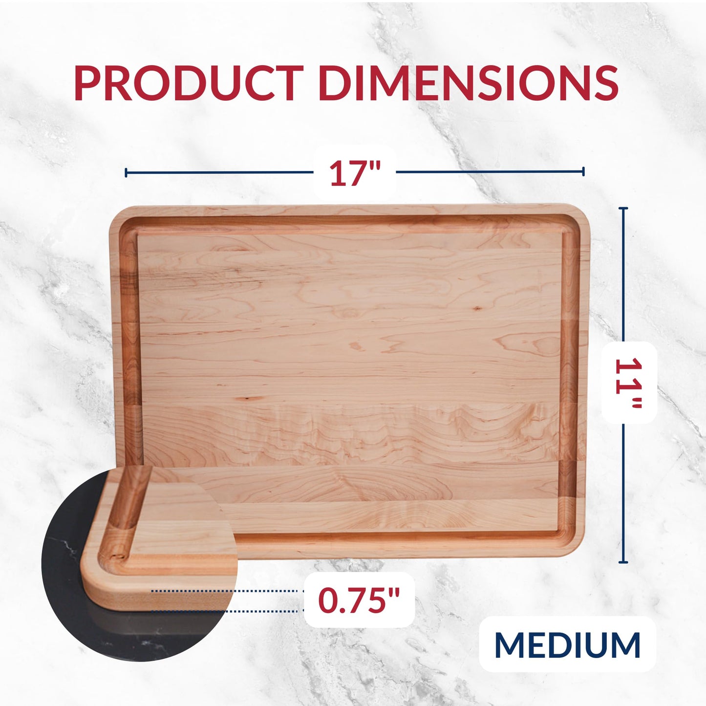 Medium Maple + Small Maple + Cutting Board Holder 3 Slots