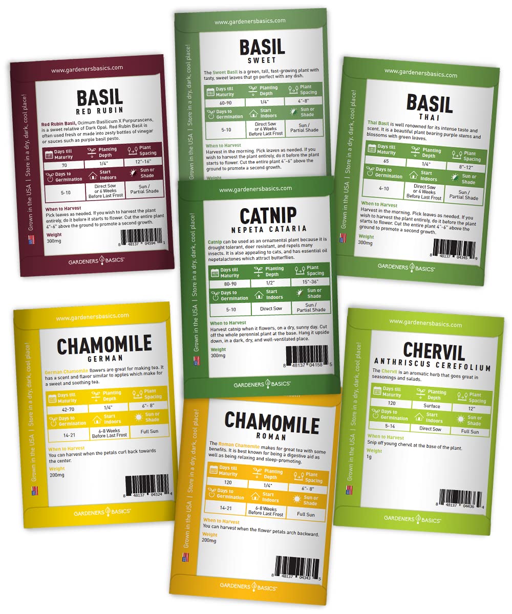 35 Medicinal Herb Seeds Variety Pack – Heirloom Non-GMO Healing & Culinary Herbs for Planting – Apothecary, Tea & Homestead Garden Kit