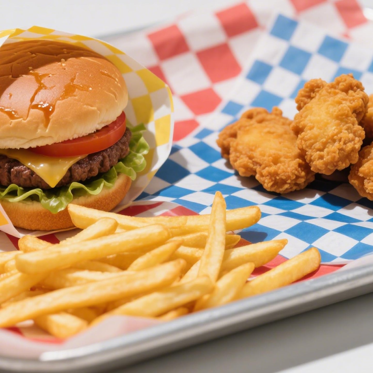 240 Pcs Food Basket Liners 12x12 inch Wax Paper Deli Paper Sheets Grease Proof Sandwich Wrapping 6 colors Checkered for Bread Burger Fast Food Home Kitchen and Party