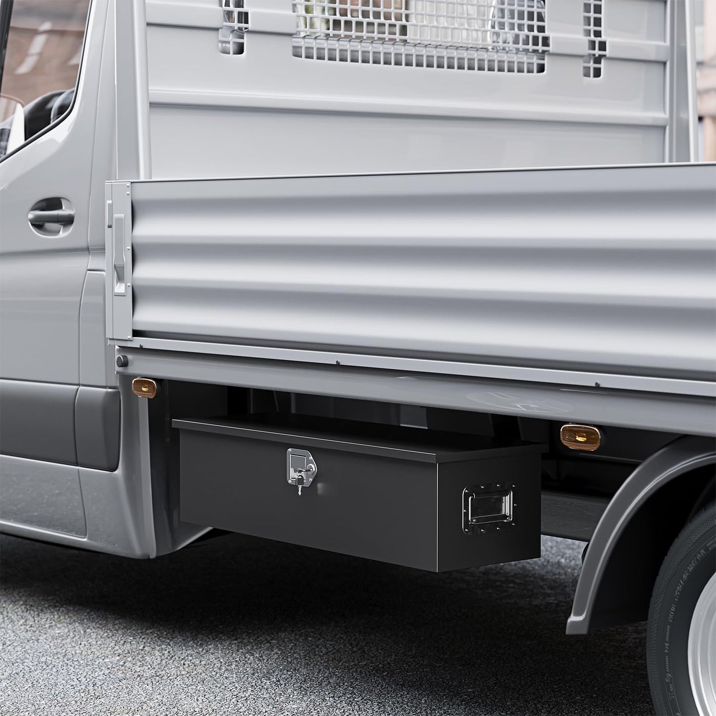 Yizosh 39 Inch Steel Heavy Duty Truck Bed Tool Box, Trailer Tongue Box with Lock and Keys