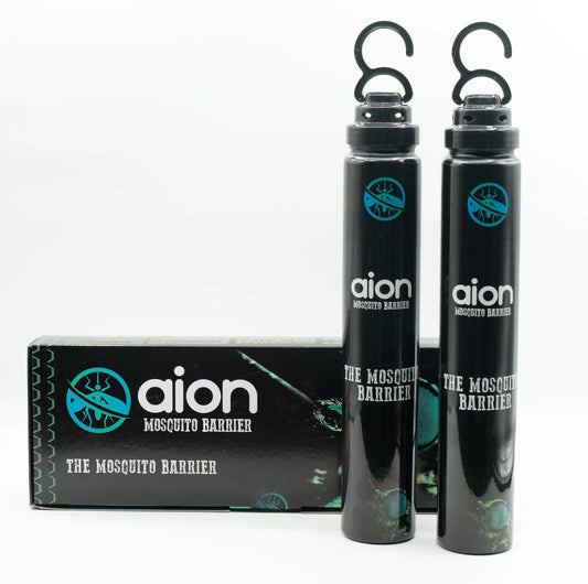 Aion Mosquito Barrier â Natural Outdoor Mosquito Barrier for Backyard â Chemical-Free â Easy to Use, Simple to Setup - 2 Tubes