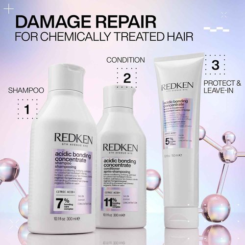 Redken Bonding Conditioner for Damaged Hair Repair, Acidic Bonding Concentrate, For All Hair Types