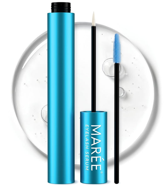MAREE Lash Serum for Brows & Eyelashes - Eyelash Serum to Grow Lashes for Women - Multi Peptide Castor Oil Conditioner for Eye Lash Growth - Grow Eyebrows & Eyelashes - Sérum De Pestañas Crecimiento