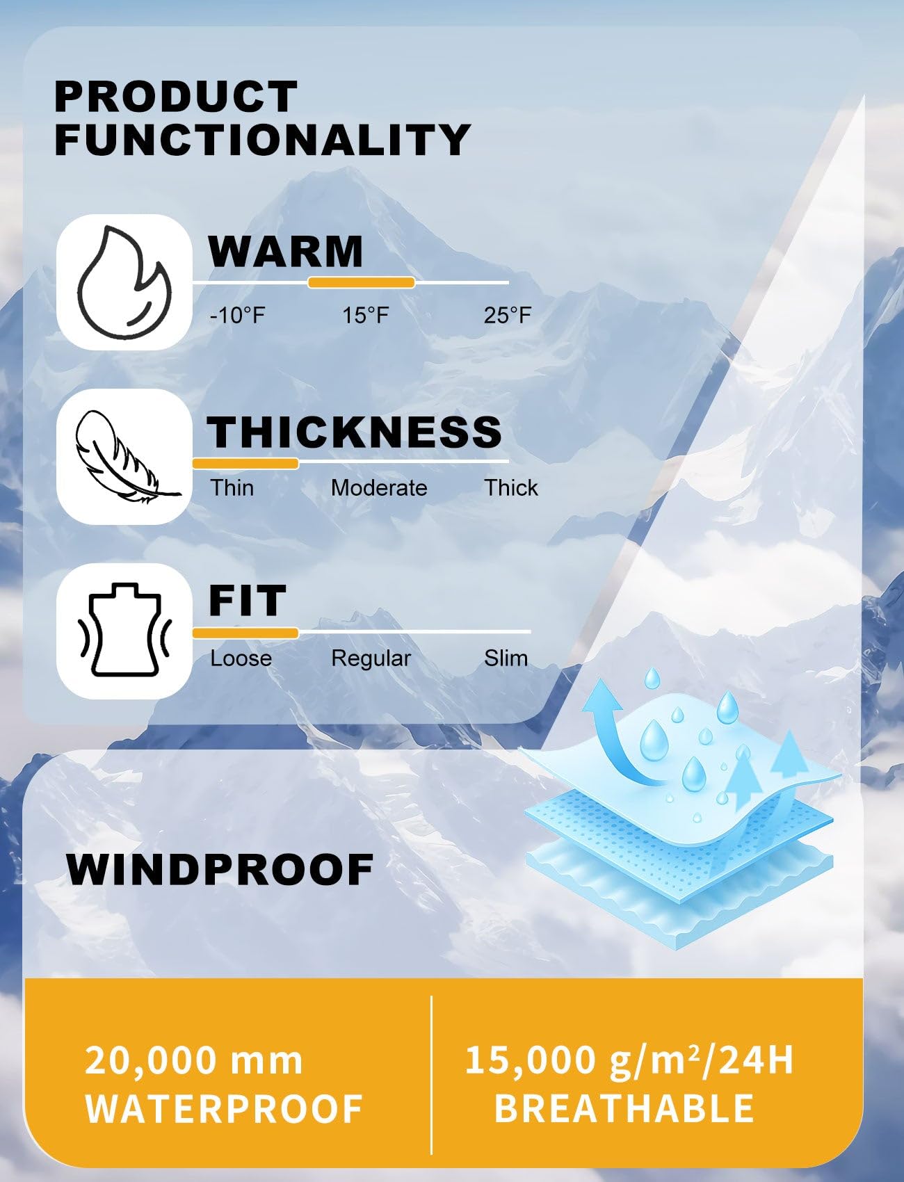 GSOU SNOW Women Men Baggy Ski Pants Loose Snowboarding Pants Snow Pant Insulated Waterproof Windproof Outdoor Sport Black