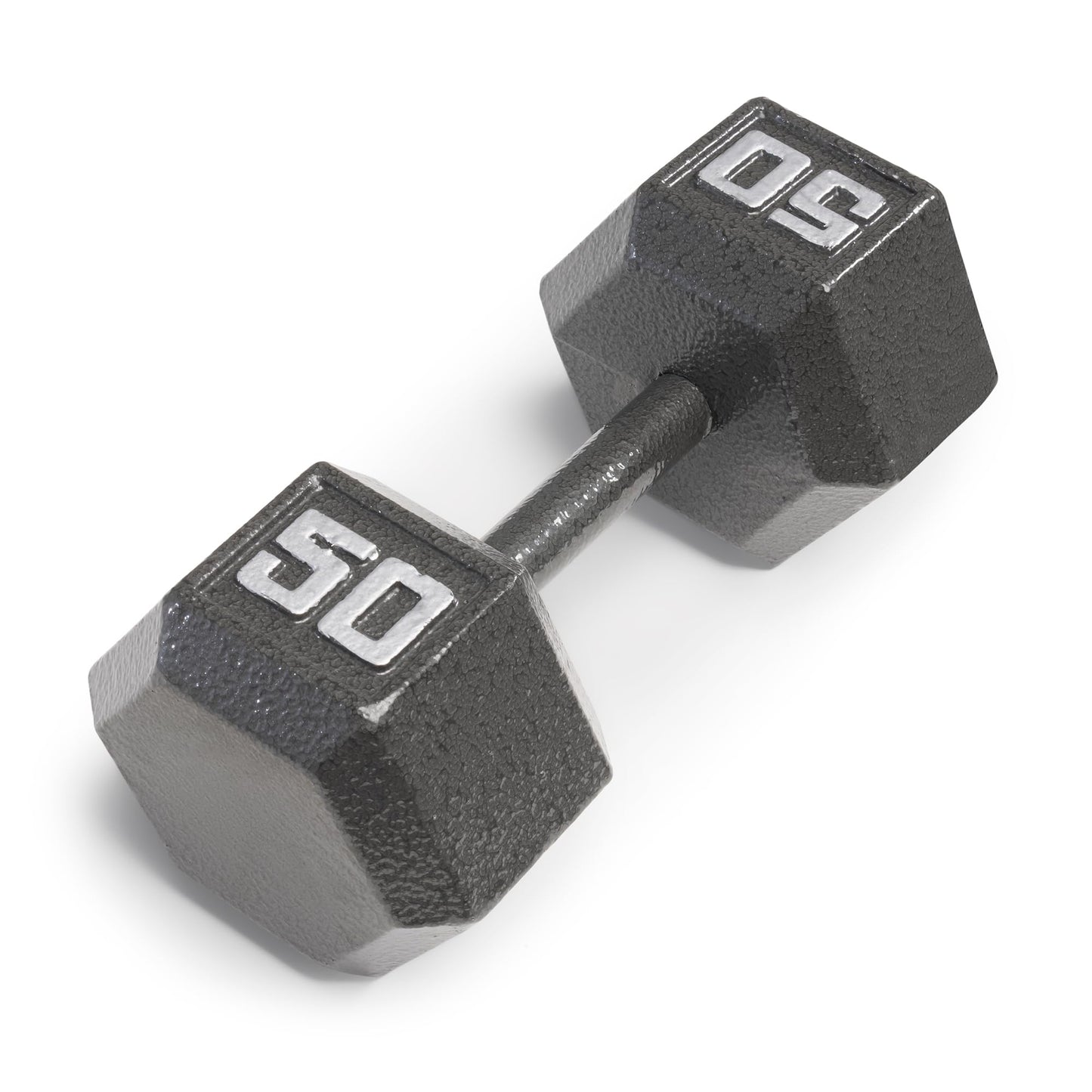Marcy 50lb Cast Iron Hex Dumbbell, Single, IV-2050