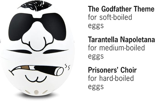 Mafia Beepegg – Egg Timer for Boiling Eggs – Musical Egg Cooker for Soft, Medium, Hard Boiled Eggs – Food Safe – Singing Floating Egg Timer – Egg Cooker for 3 Levels of Doneness - Brainstream