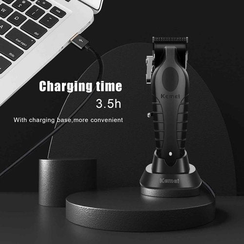 KEMEI Professional Hair Clipper, Hair/Beard Trimmer, Eletric Shaver Set for Men, Cordless Beard Trimmer, Rechargeable Barber Clippers, USB Fade Clipper Haircutting Kit, KM-2299, KM-2296, KM-2024
